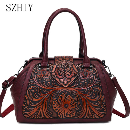 Bolso Retro de alta calidad, bolso de hombro para mujer, bolso de diseñador lujoso, bolsillo de oficina en relieve 3D, Bolsos de marca Lujo, nuevo paquete de regalo