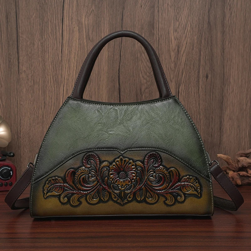 Bolso Retro de diseñador para personas mayores, bolso de hombro con relieve para oficina, regalo de alta calidad, bolso de viaje para mamá, bolso cruzado de lujo