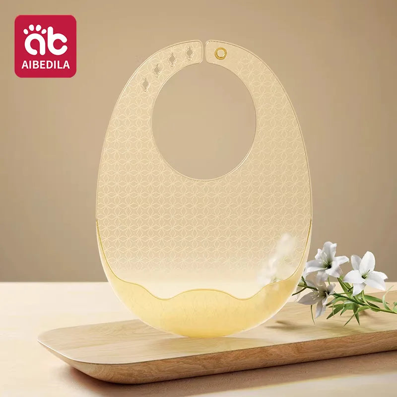 Babero de Silicona AIBEDILA, Impermeable, Ajustable, de Grado Alimenticio, con Diseño de Dibujos Animados, Paño de Regurgitación para Bebés, Niños y Niñas