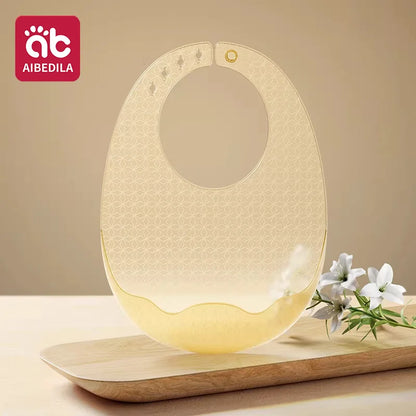 Babero de Silicona AIBEDILA, Impermeable, Ajustable, de Grado Alimenticio, con Diseño de Dibujos Animados, Paño de Regurgitación para Bebés, Niños y Niñas