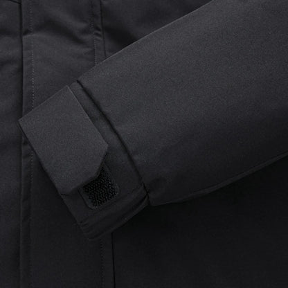 Chaqueta de algodón de mezcla de lana verde fluorescente de invierno 2025 para hombre - Chaqueta acolchada de algodón verde fluorescente (negro/rojo/caqui)