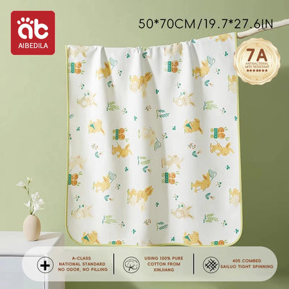 Colchón lavable impermeable, estera de orina para bebés y niños pequeños, Protector de cama de dibujos animados, ropa de cama para pañales, almohadillas para orina, tela transpirable