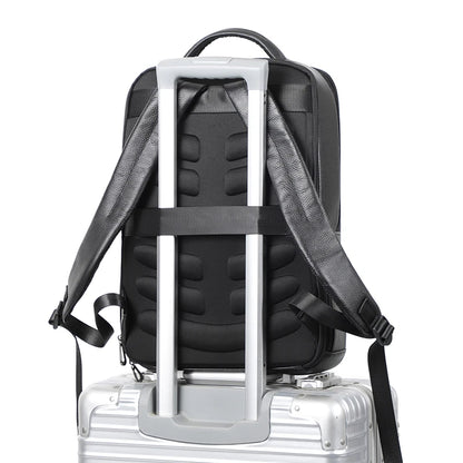 Mochila 100% de cuero de vaca Natural para ordenador portátil de 15,6 pulgadas, Mochila USB para hombre, bolso de viaje de cuero genuino, Mochila grande para niños