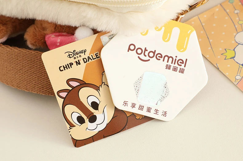 Bolso cruzado de felpa de Disney, Chip & Dale de dibujos animados, bolso informal de gran capacidad para estudiantes, regalos de vacaciones para niñas, desplazamientos