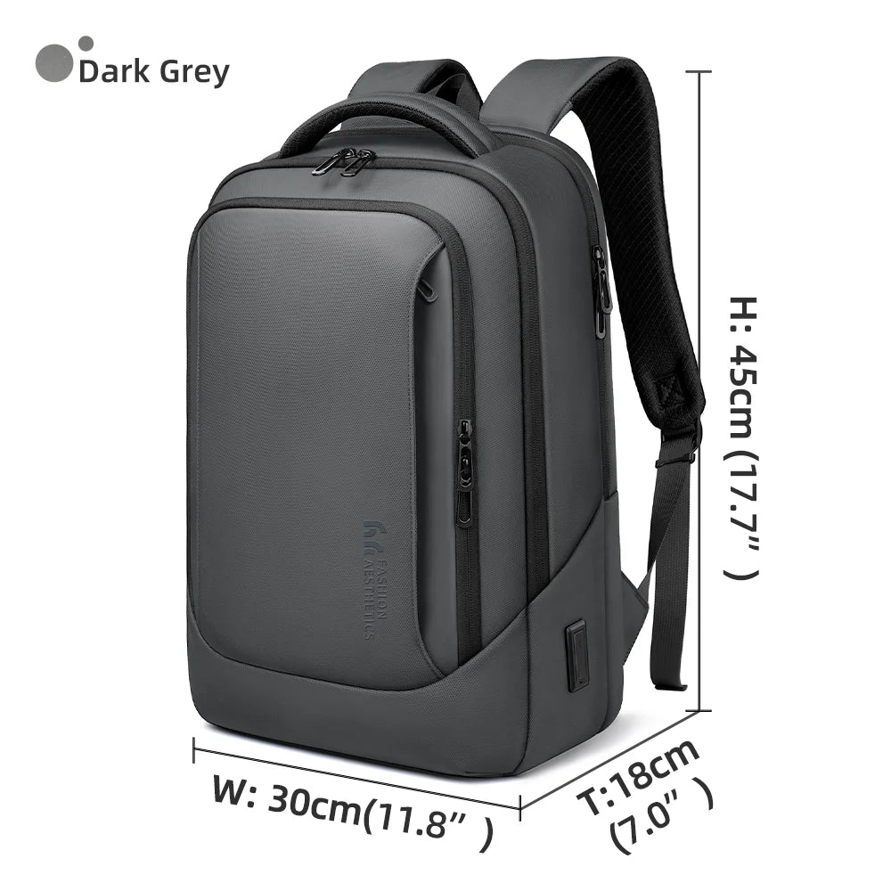 HK-Bolso para ordenador portátil de diseño para hombre, mochilas escolares impermeables para niños universitarios, mochila de viaje deportiva de negocios para hombre con carga USB