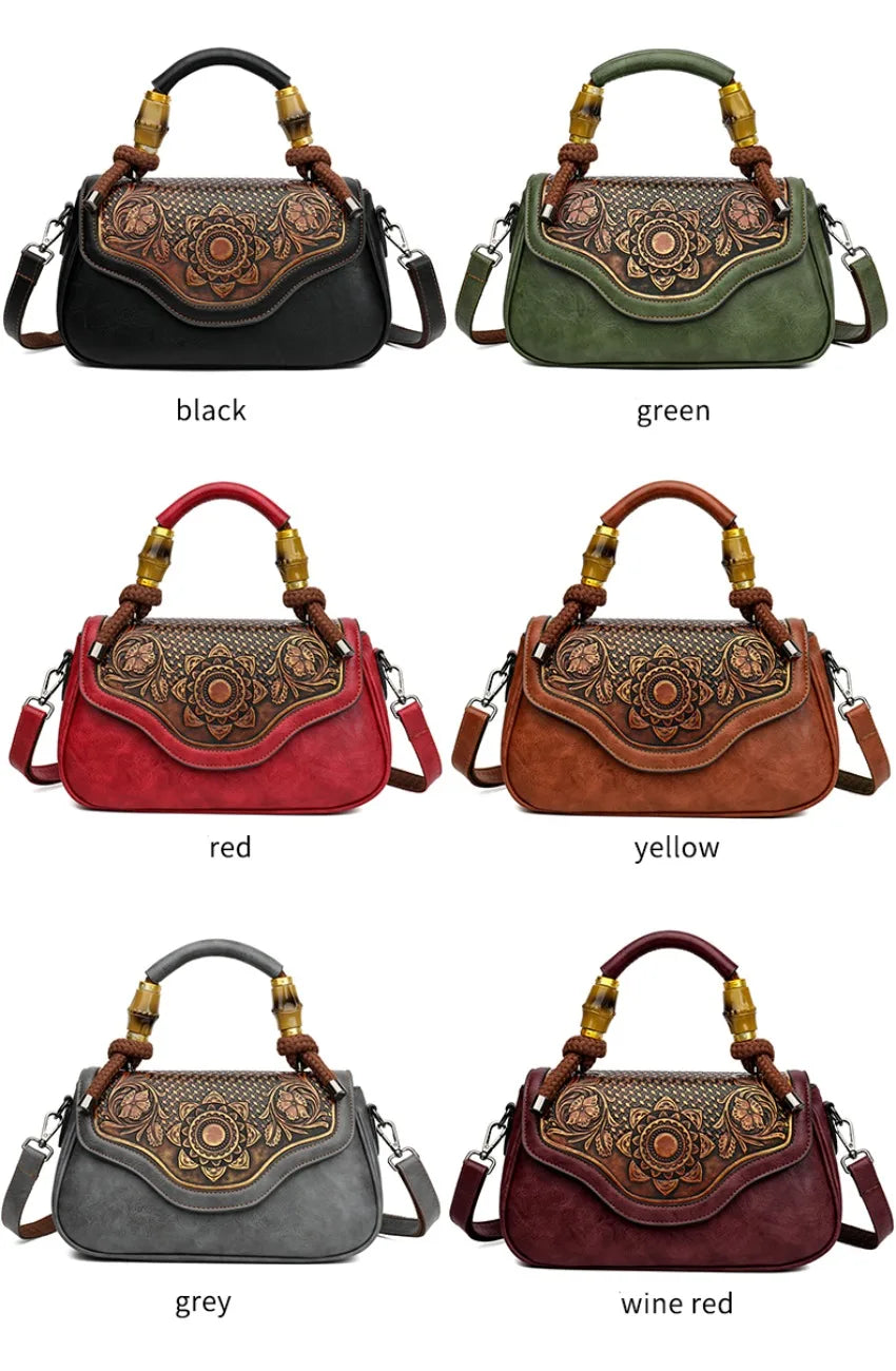 Bolso de hombro Retro para mujer, bandolera Diagonal con estampado 3D de alta calidad, clásico, para oficina, no demasiado grande o demasiado pequeño, de lujo