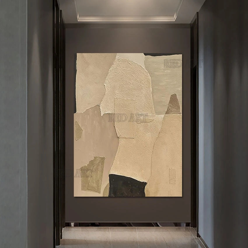 Arte de decoración del porche del hogar, pintura al óleo de calidad 100% pintada a mano, imagen de pared, arte de textura, lienzo sin marco del hotel, arte mural + paquete Switch In Art completo