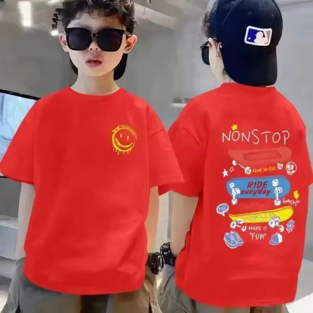 Camiseta Infantil con Estampados Adorables de Nickelodeon, la Más Vendida, para Niños y Niñas, Ropa de Verano Suave y Cómoda para Niños