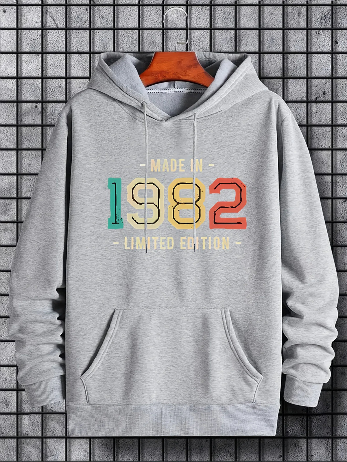 Sudaderas con Capucha para Hombre y Mujer, Estampado con la Letra 1982, Cómodas y Modernas, Ideales para Invierno y Otoño