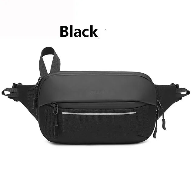 Riñonera de moda coreana para hombre, riñonera para deportes al aire libre, bolsa de pecho para hombre, bolsa cruzada, riñoneras de viaje para ciclismo, bolsa para teléfono móvil