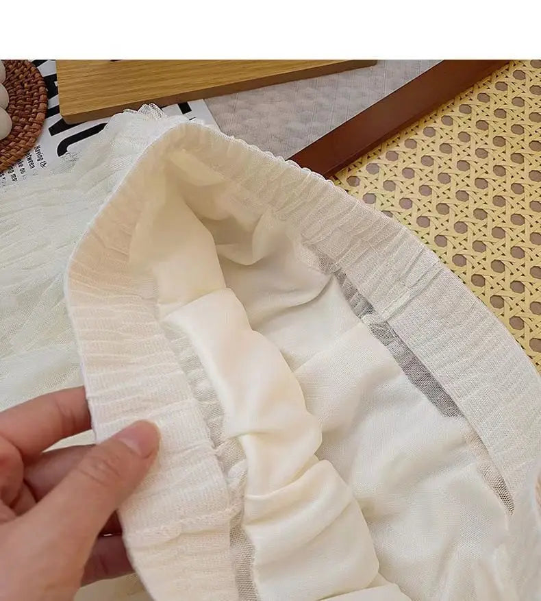 Falda larga de tul de talla grande para mujer, cintura alta, estilo A, con capas, elegante, para 200 libras, estilo coreano, ...