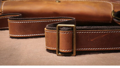 Guro-bolso de pecho de viaje de cuero genuino de alta calidad para hombre, satchel de lujo, cruzado de tendencia Vintage, bolsos de tirantes para deportes al aire libre de fin de semana
