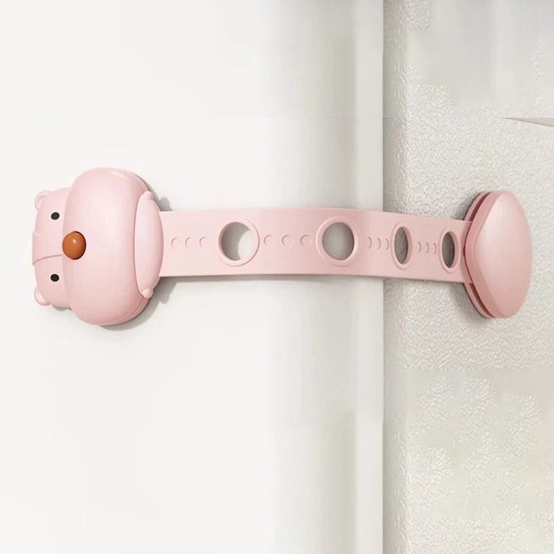 Cerradura de seguridad para cajón de bebé, cerraduras de gabinete de seguridad para niños, pestillos adhesivos para puerta de cajón, correas seguras para bebé, seguridad de puerta para niños