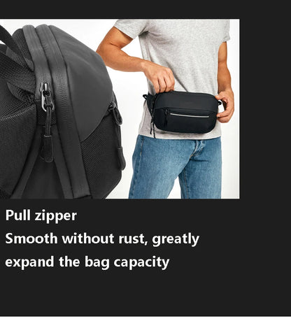 Riñonera de moda coreana para hombre, riñonera para deportes al aire libre, bolsa de pecho para hombre, bolsa cruzada, riñoneras de viaje para ciclismo, bolsa para teléfono móvil