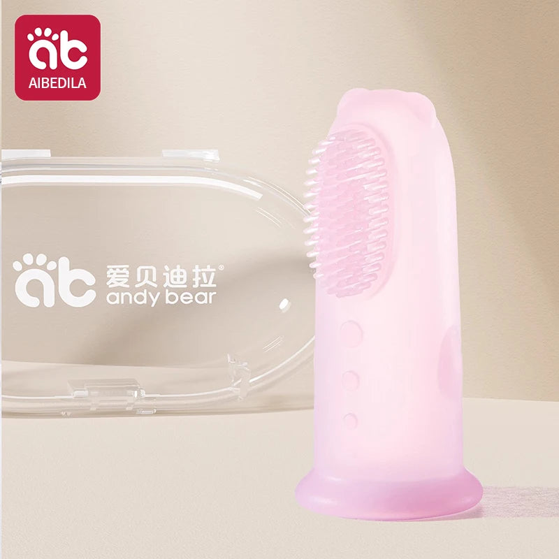 Cepillo de dientes suave para bebé, sin BPA, de silicona, para limpieza de dientes infantiles, de grado alimenticio, cuidado de la salud bucal del bebé