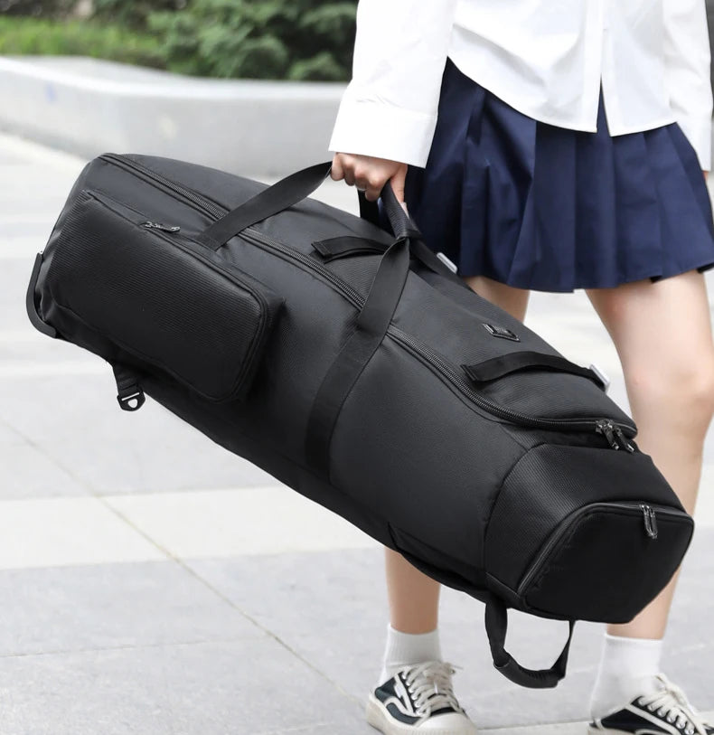 Bolsa de viaje plegable con ruedas para senderismo, Golf, aviación, bolsas de lona para acampar al aire libre, equipaje de coche, bolso móvil, mochila de entrenamiento grande