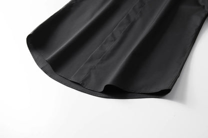 Camisa con cuentas hecha a mano para hombre, camisa de vestir Social de negocios de manga larga, traje informal de algodón de alta calidad para actuación en escenario de estrella