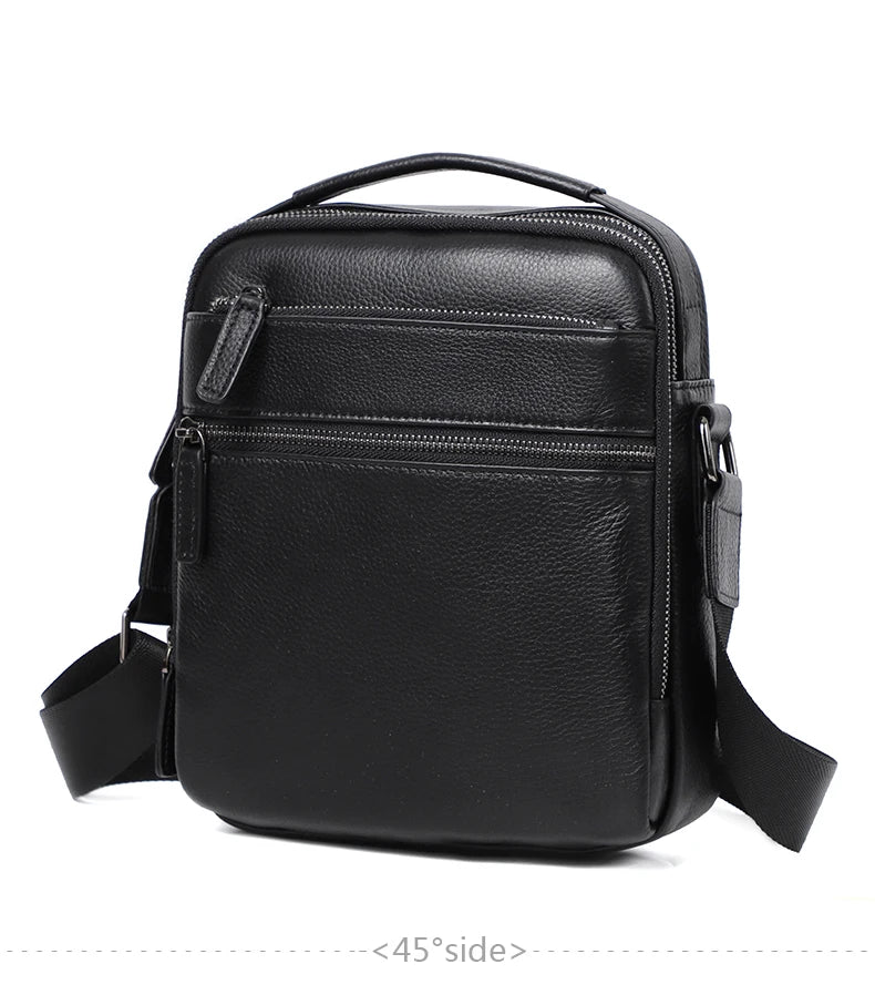 100% bolso de hombro de cuero genuino para hombre, bolsos de mensajero a la moda, bolsos para hombre, bolsos cruzados para hombre, bolso de mano de piel de vaca para hombre, bolso bandolera