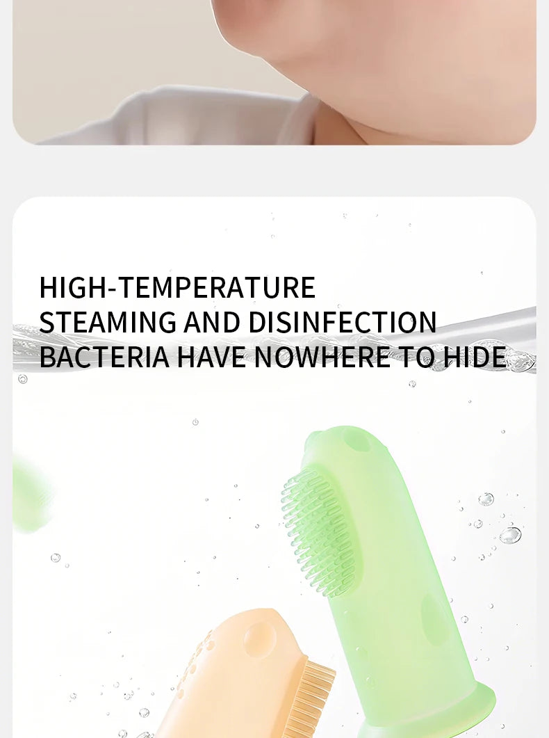 Cepillo de dientes suave para bebé, sin BPA, de silicona, para limpieza de dientes infantiles, de grado alimenticio, cuidado de la salud bucal del bebé