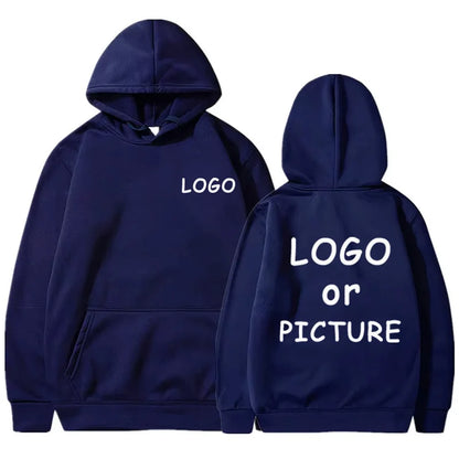 Sudaderas con capucha informales para hombre y mujer con estampado de logotipo personalizado, sudaderas con capucha de manga larga para otoño e invierno, sudaderas personalizadas de estilo callejero.