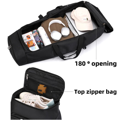 Bolsa de viaje plegable con ruedas para senderismo, Golf, aviación, bolsas de lona para acampar al aire libre, equipaje de coche, bolso móvil, mochila de entrenamiento grande
