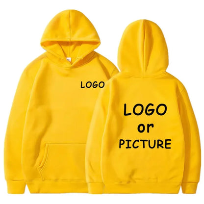 Sudaderas con capucha informales para hombre y mujer con estampado de logotipo personalizado, sudaderas con capucha de manga larga para otoño e invierno, sudaderas personalizadas de estilo callejero.
