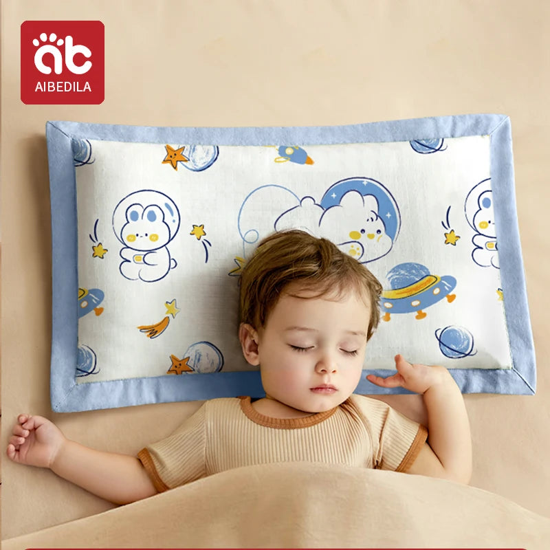 AIBEDILA-almohadas para bebés recién nacidos, artículos de doble cara disponibles para todas las estaciones, ropa de cama para dormir, AB8167