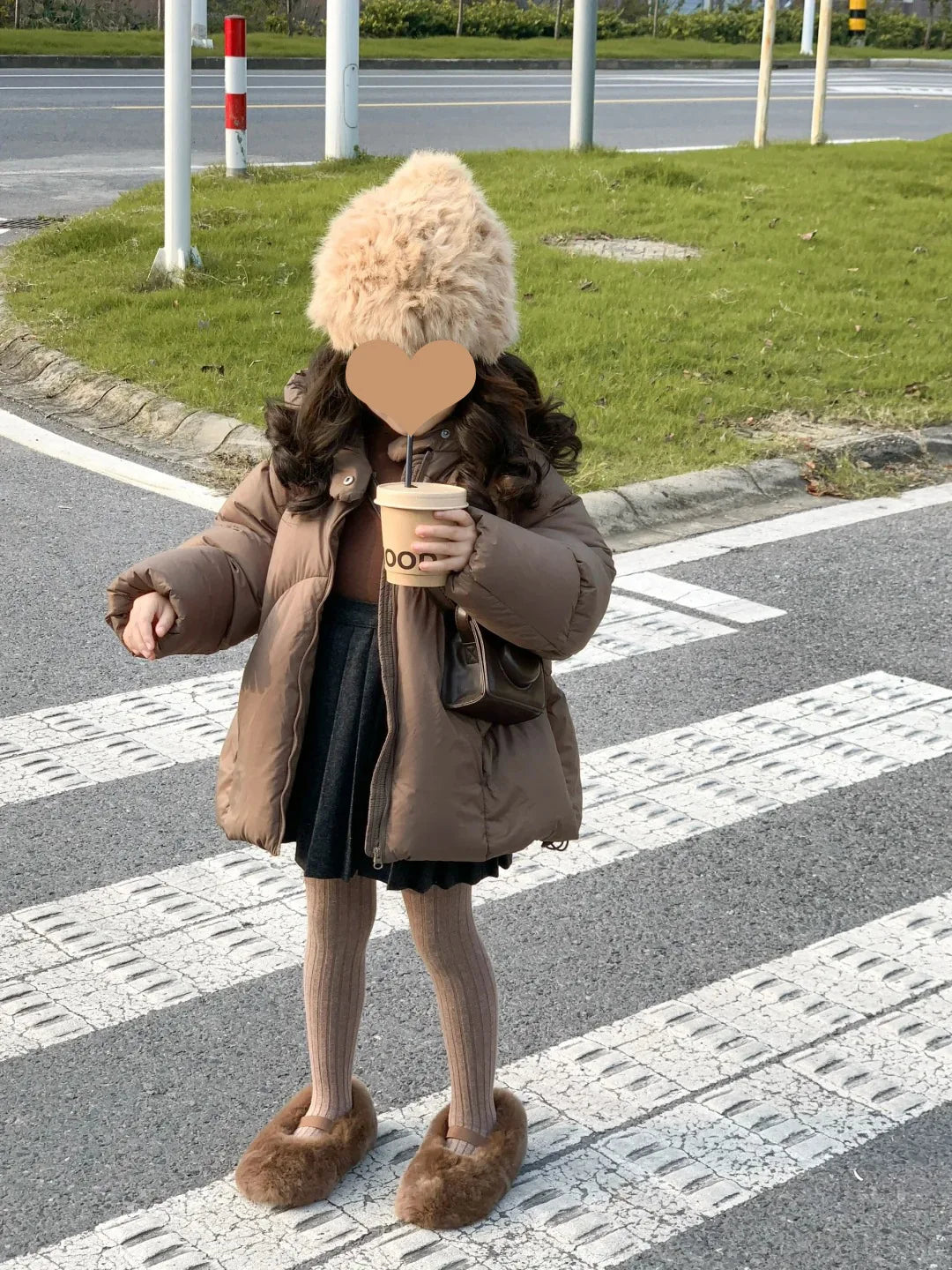 Ropa de invierno para niños versión coreana, Chaqueta de algodón de plumón medio a largo para niños, Chaqueta de algodón gruesa para bebés