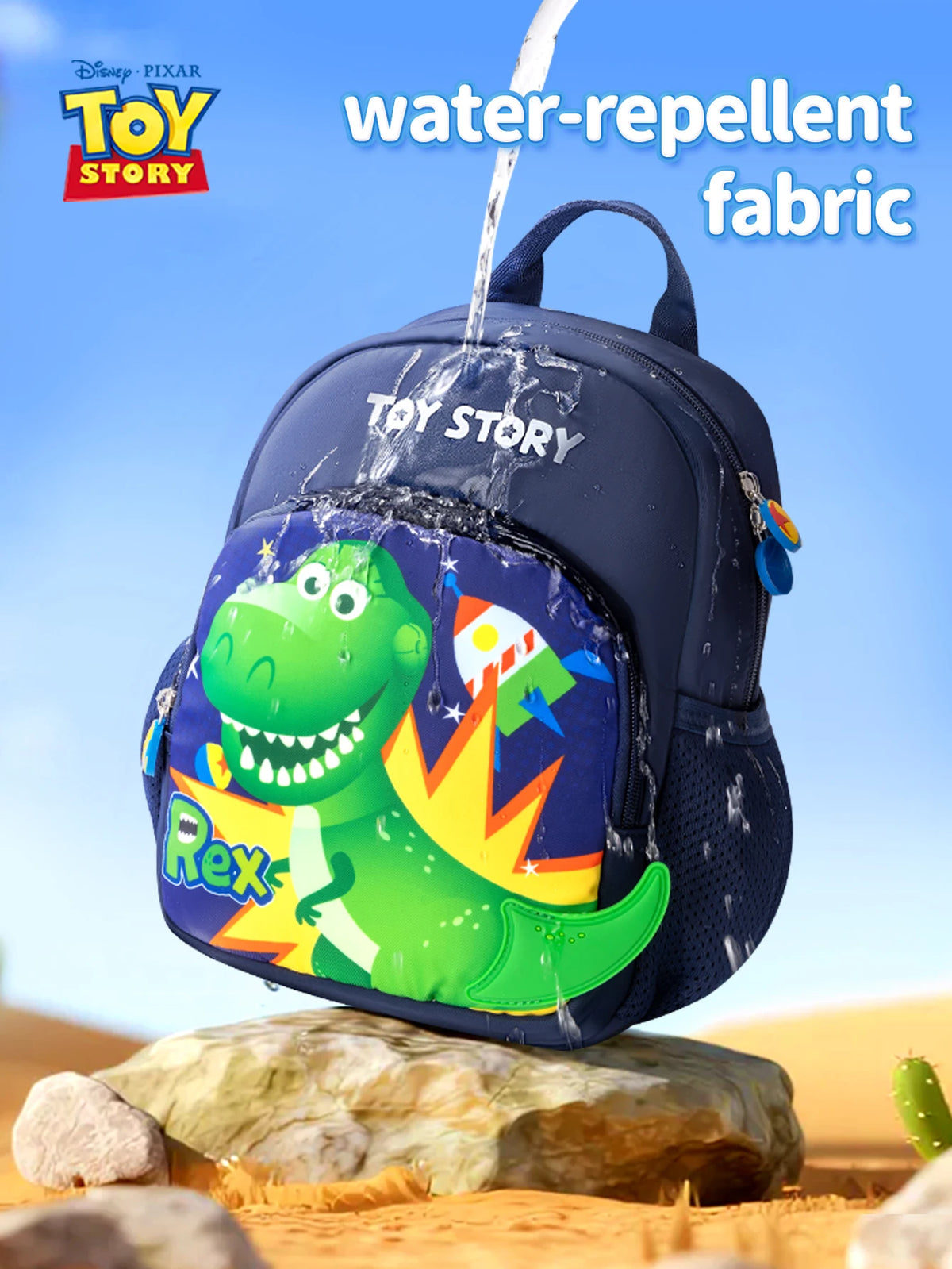 Mochila Disney para guardería, mochila para guardería Unisex de gran capacidad, ligera, transpirable, resistente al agua