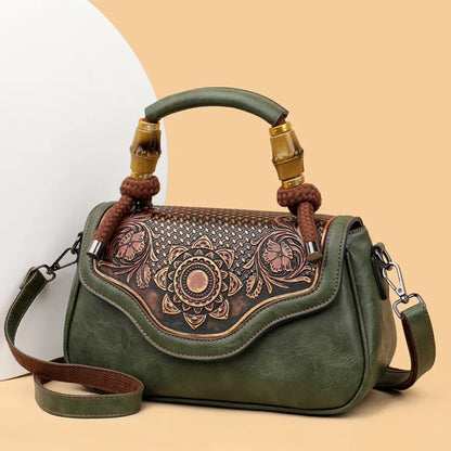 Bolso de hombro Retro para mujer, bandolera Diagonal con estampado 3D de alta calidad, clásico, para oficina, no demasiado grande o demasiado pequeño, de lujo