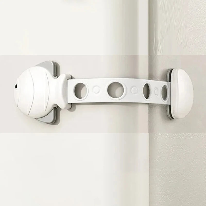 Cerradura de seguridad para cajón de bebé, cerraduras de gabinete de seguridad para niños, pestillos adhesivos para puerta de cajón, correas seguras para bebé, seguridad de puerta para niños