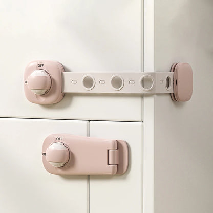 Cerradura de seguridad para cajón de bebé, cerraduras de gabinete de seguridad para niños, pestillos adhesivos para puerta de cajón, correas seguras para bebé, seguridad de puerta para niños