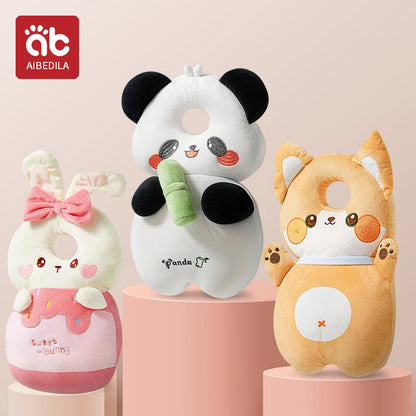 Andadores para bebés, cojín de protección para la cabeza, almohadilla de felpa de animales, correas ajustables, almohadilla protectora para bebés, regalo de ducha para niños pequeños