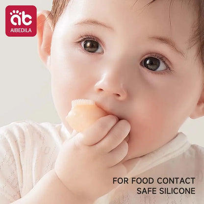 Cepillo de dientes suave para bebé, sin BPA, de silicona, para limpieza de dientes infantiles, de grado alimenticio, cuidado de la salud bucal del bebé