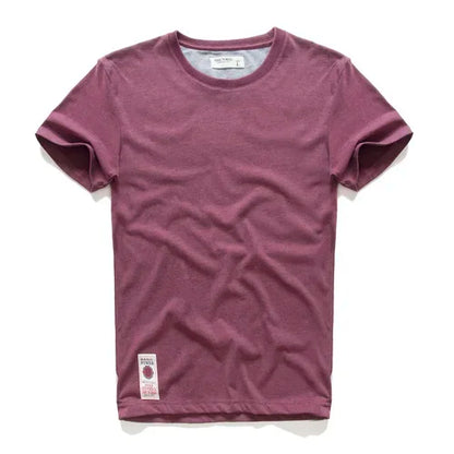 Men's Solid T-shirt Cotton t shirt Men Causal O-neck Basic Tshirt Male High Quality Classical Tops
