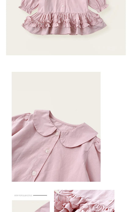 Conjunto de Vestido para Niña, Primavera y Otoño 2026, Nuevo Suéter de Punto con Volantes, Vestido de Dos Piezas