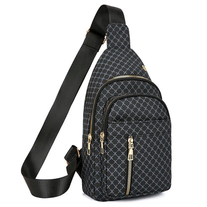 Bolso de pecho de cuero PU ligero con múltiples bolsillos para hombre, bolso cruzado informal Unisex, adecuado para desplazamientos diarios, bolso de hombro
