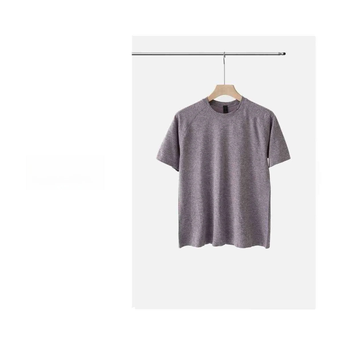 Camiseta Deportiva sin Costuras para Hombre, de Secado Rápido, Transpirable, con Malla Técnica, para Gimnasio, de Alta Elasticidad, para Fisicoculturismo y Fitness, de Manga Corta