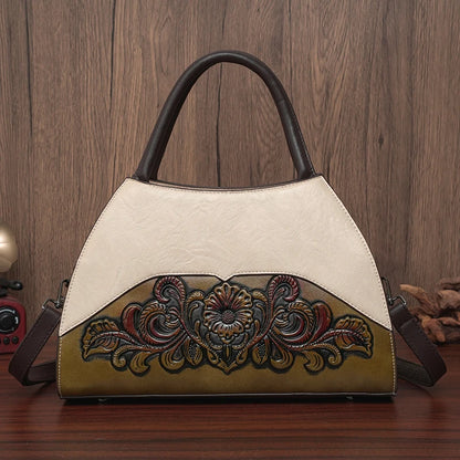 Bolso Retro de diseñador para personas mayores, bolso de hombro con relieve para oficina, regalo de alta calidad, bolso de viaje para mamá, bolso cruzado de lujo