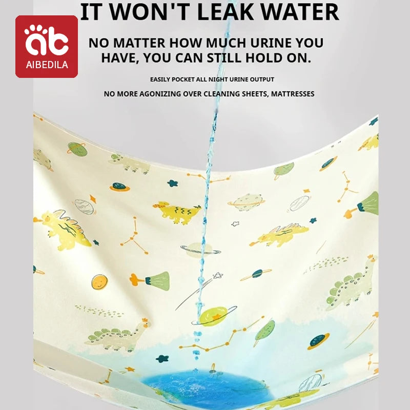 Colchón lavable impermeable, estera de orina para bebés y niños pequeños, Protector de cama de dibujos animados, ropa de cama para pañales, almohadillas para orina, tela transpirable
