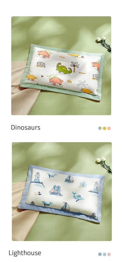 AIBEDILA-almohadas para bebés recién nacidos, artículos de doble cara disponibles para todas las estaciones, ropa de cama para dormir, AB8167