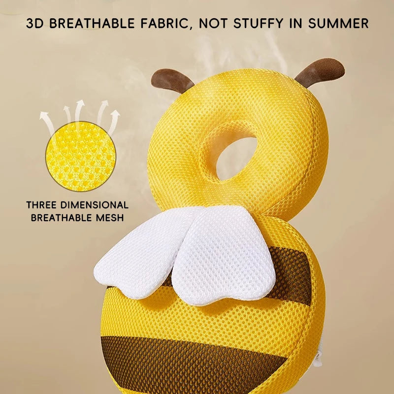 Almohada Protectora para la Cabeza de Bebé Little Bee, Transpirable, Anti-Caídas, Adecuada para la Protección de la Cabeza y la Espalda de Bebés y Niños Pequeños, Segura, Bibi
