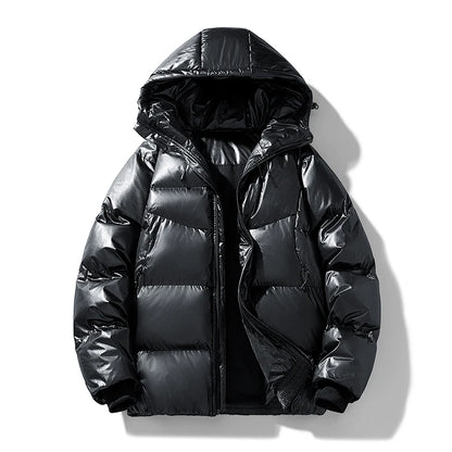 Parkas con capucha de otoño e invierno para hombre, abrigo impermeable deportivo sólido y cálido, Parka informal a la moda para hombre, prendas de vestir, chaquetas holgadas con capucha para parejas