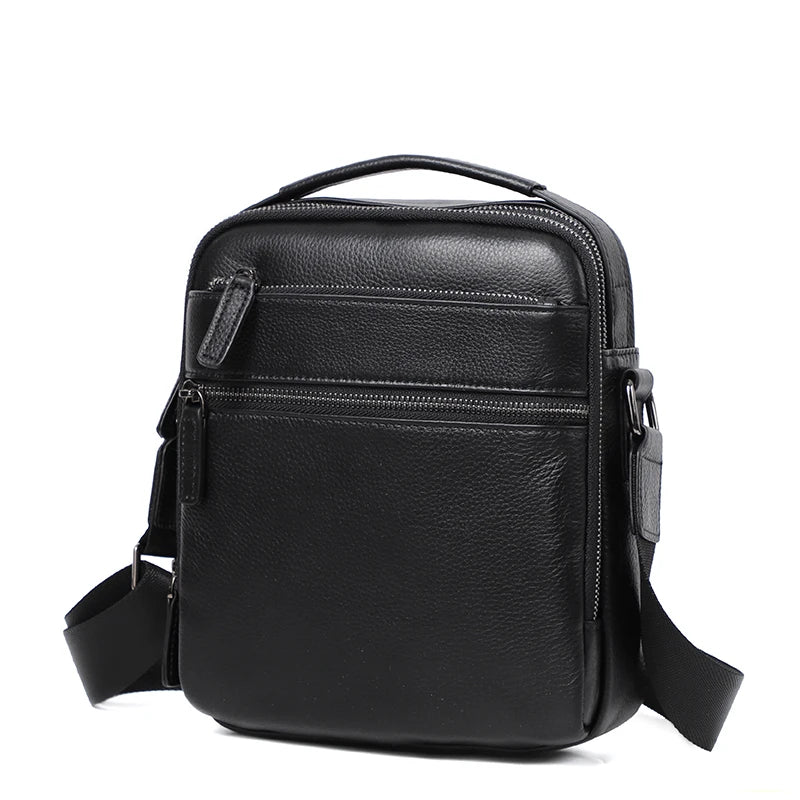 100% bolso de hombro de cuero genuino para hombre, bolsos de mensajero a la moda, bolsos para hombre, bolsos cruzados para hombre, bolso de mano de piel de vaca para hombre, bolso bandolera