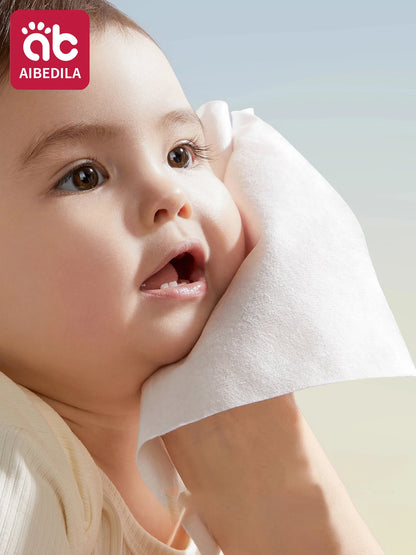 Toallitas secas de algodón para bebé recién nacido, hipoalergénicas sin perfume, cuidado limpio 3 en 1, protege la piel gruesa y sensible, toallas faciales para bebés