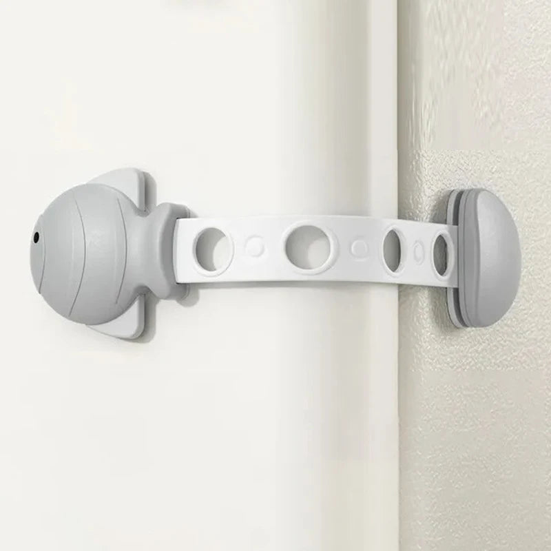 Cerradura de seguridad para cajón de bebé, cerraduras de gabinete de seguridad para niños, pestillos adhesivos para puerta de cajón, correas seguras para bebé, seguridad de puerta para niños