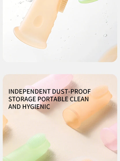 Cepillo de dientes suave para bebé, sin BPA, de silicona, para limpieza de dientes infantiles, de grado alimenticio, cuidado de la salud bucal del bebé