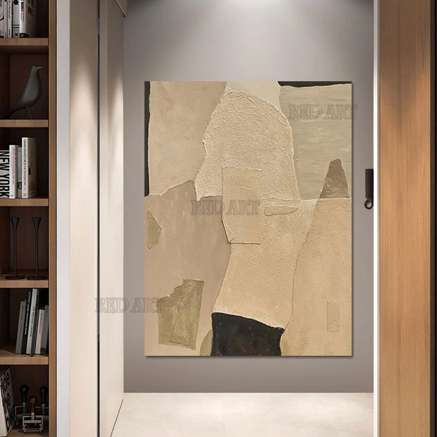 Arte de decoración del porche del hogar, pintura al óleo de calidad 100% pintada a mano, imagen de pared, arte de textura, lienzo sin marco del hotel, arte mural + paquete Switch In Art completo