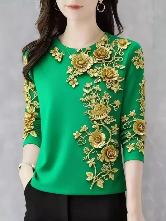Blusa Casual para Mujer – Cuello Redondo, Diseño Cómodo y Estilo Moderno