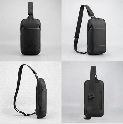 Kingsons, bolso cruzado para hombre, Kingsons, moda negra, bolso de hombro impermeable para hombre, bolso de pecho informal para niño
